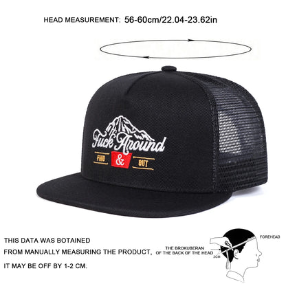 ANOUND Embroidery Sports Casual Snapback Cap