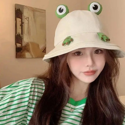 Cute Frog Shaped Cartoon Frog Bucket Hat