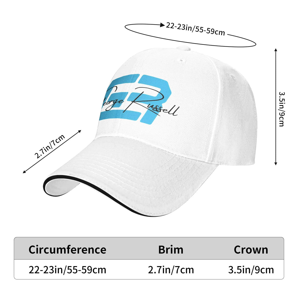 George Russell 63 Racing Baseball Cap