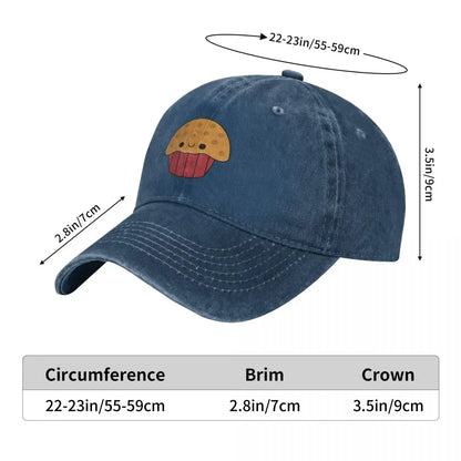 Cute Kawaii Muffin Graphic Baseball Cap