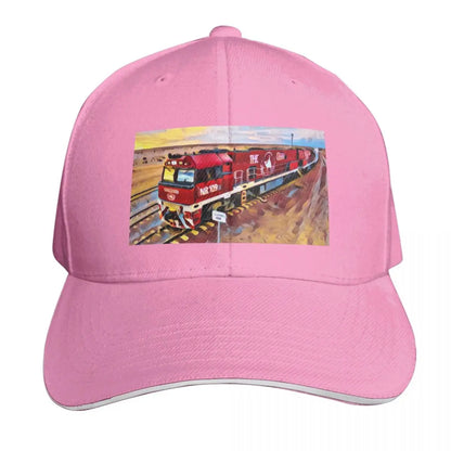 Ghan Train Australia Curved Brim Classic Baseball Cap