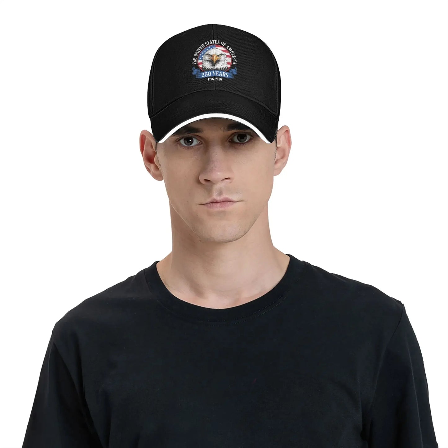 Happy 4th July 250 Years America Pride Patriotic Baseball Cap