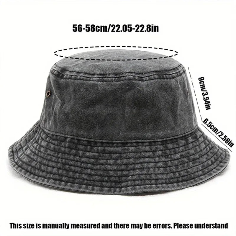 Vintage Graffiti Duck Print Bucket Hat