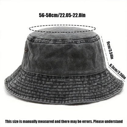 Vintage Graffiti Duck Print Bucket Hat
