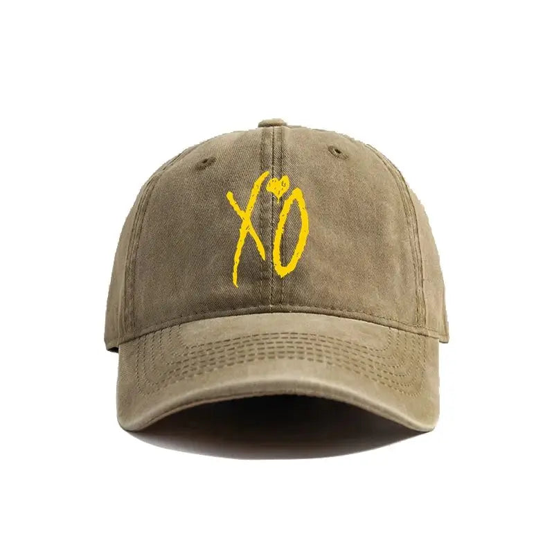 XO The Weekend Baseball Cap Distressed Hats Cap Men Retro Outdoor Summer Adjustable Dad Hat Fashion