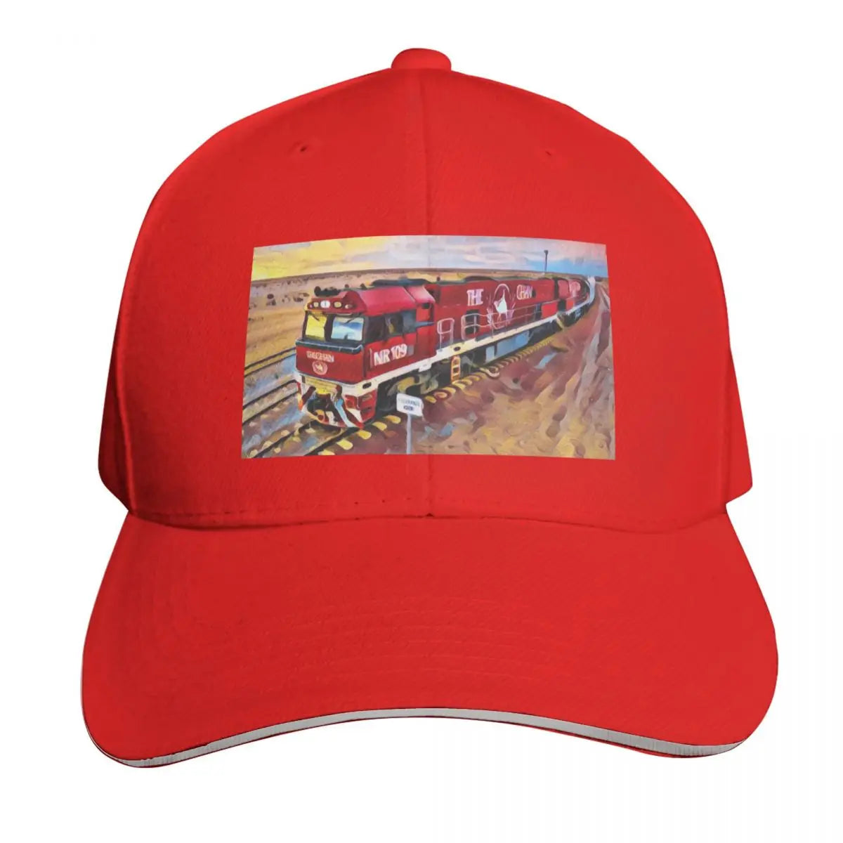 Ghan Train Australia Curved Brim Classic Baseball Cap