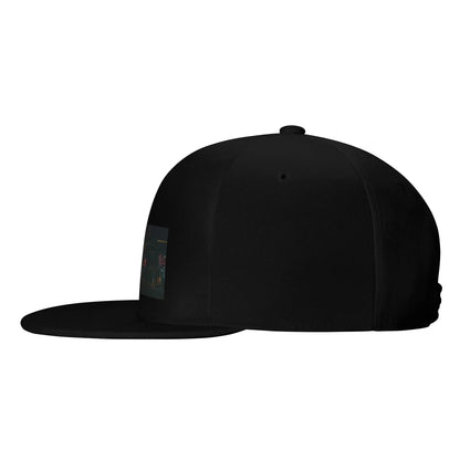 City Train Tracks Night Vintage Snapback Cap