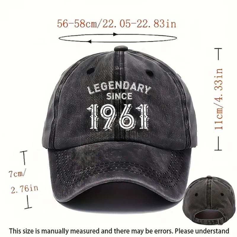 Vintage 1961 Printed Baseball Cap