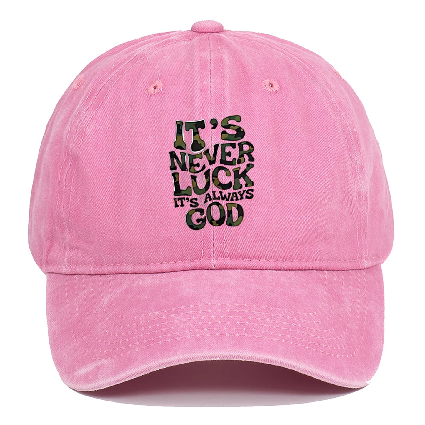 Camouflage Letter Outdoor Baseball Cap