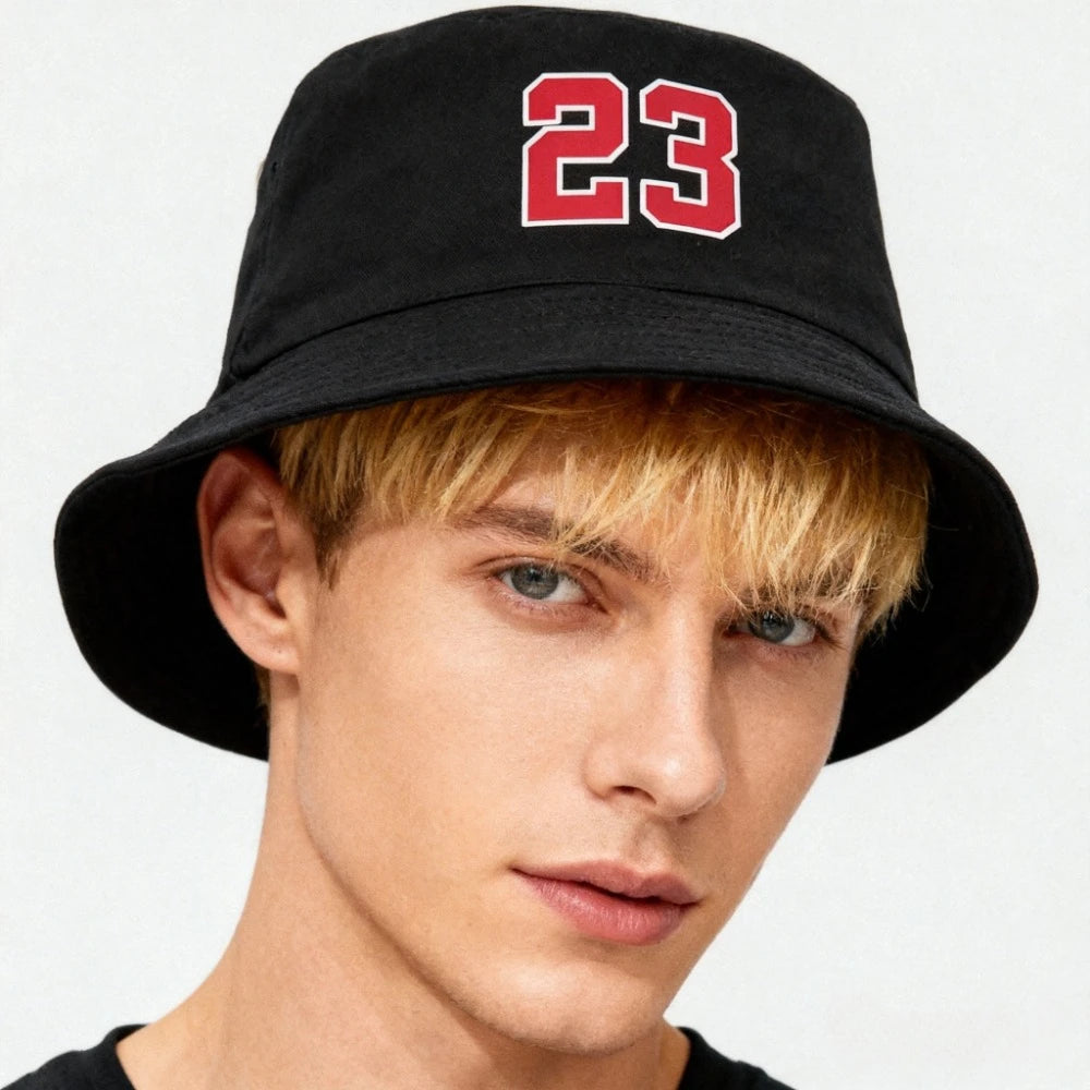 Number 23 Printed Bucket Hats Unisex Summer
