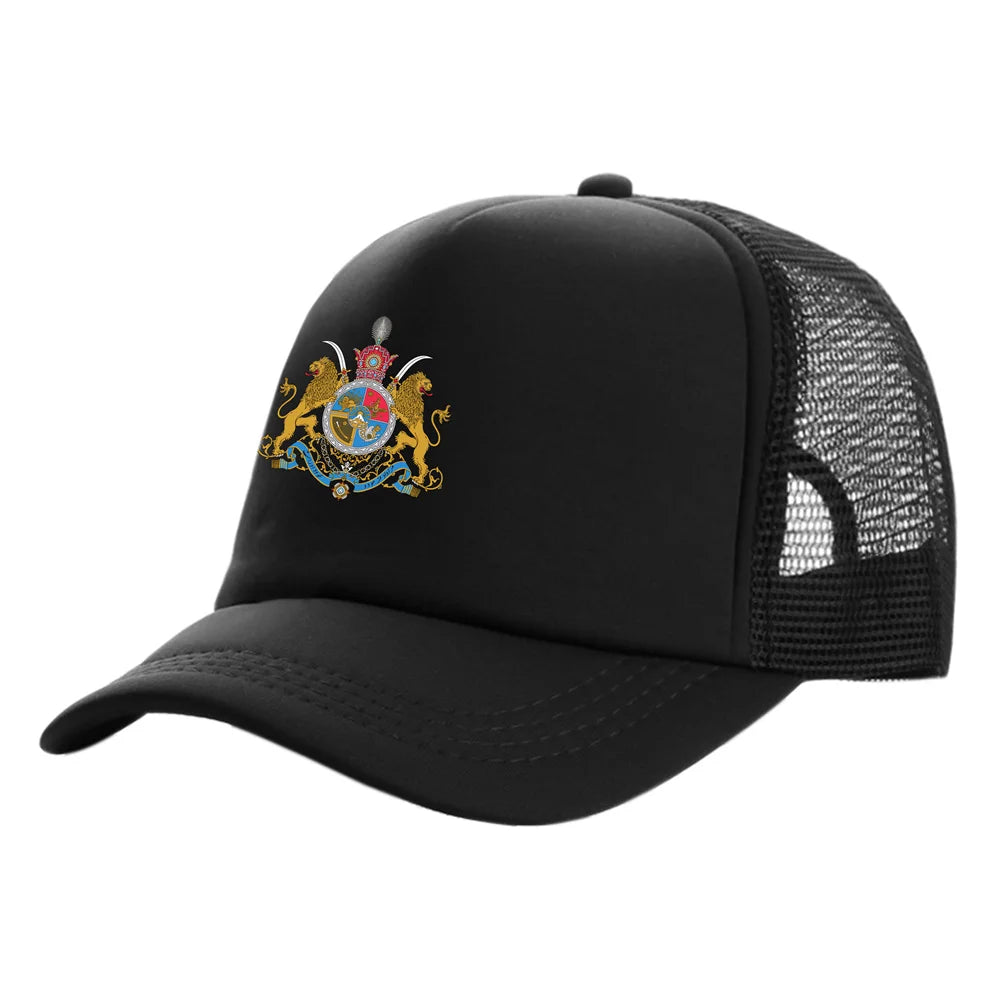 Iran Imperial Trucker Caps Men Iran Imperial Flag Hat Baseball Cap