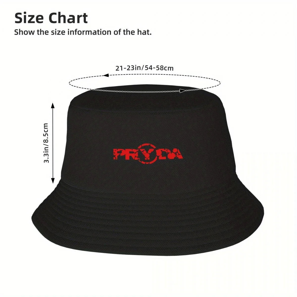 Eric Prydz Red Pryda Logo Essential Bucket Hat