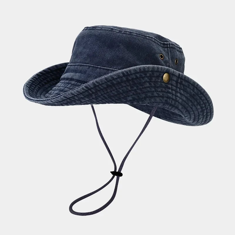 Newest Custom Logo Cotton Outdoor Travel Bucket Hat