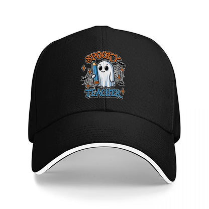 Spooky Teacher Ghost Baseball Cap