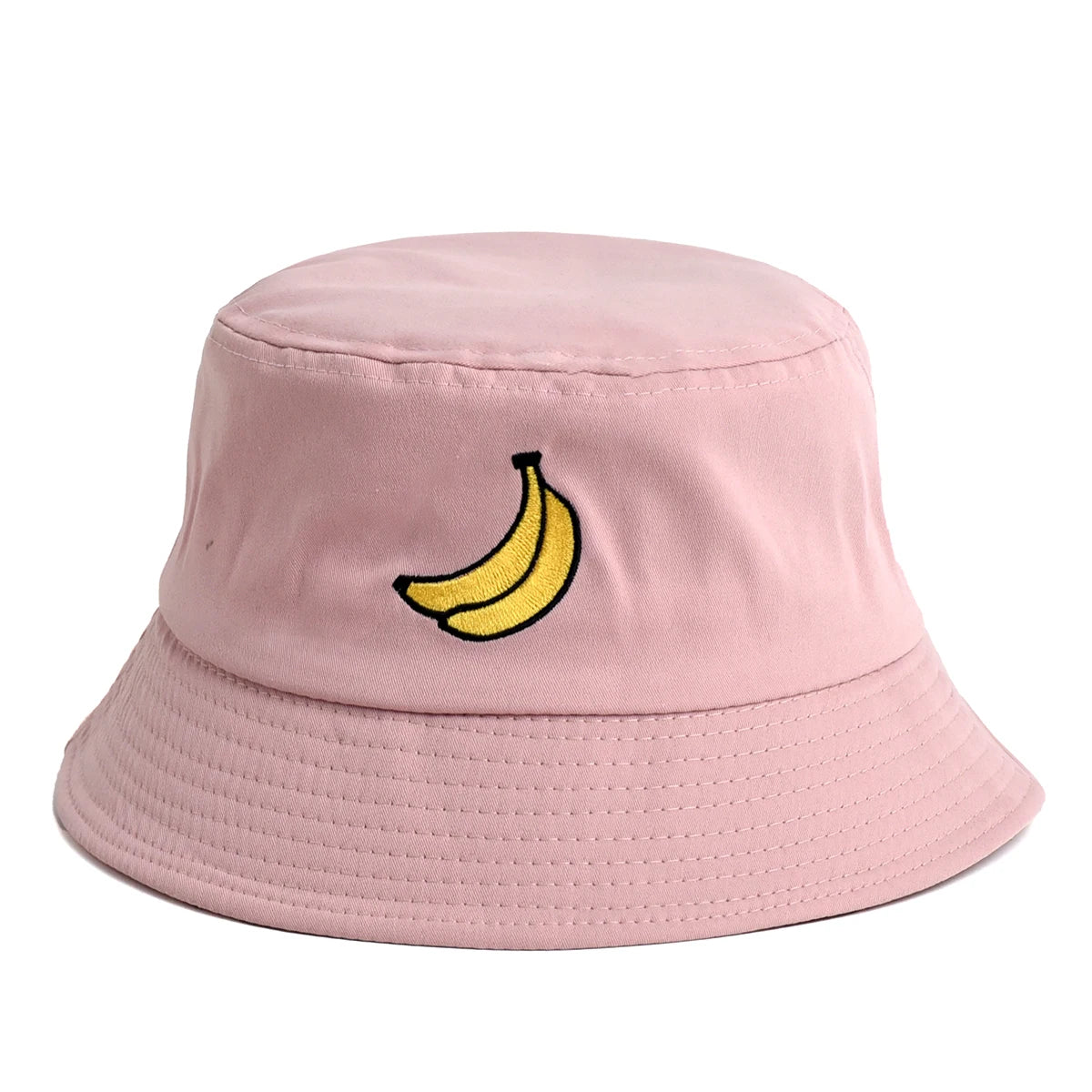 Panama Banana Embroidery Bucket Hat