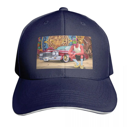 Masked Up Rows Posted Graphic Baseball Cap