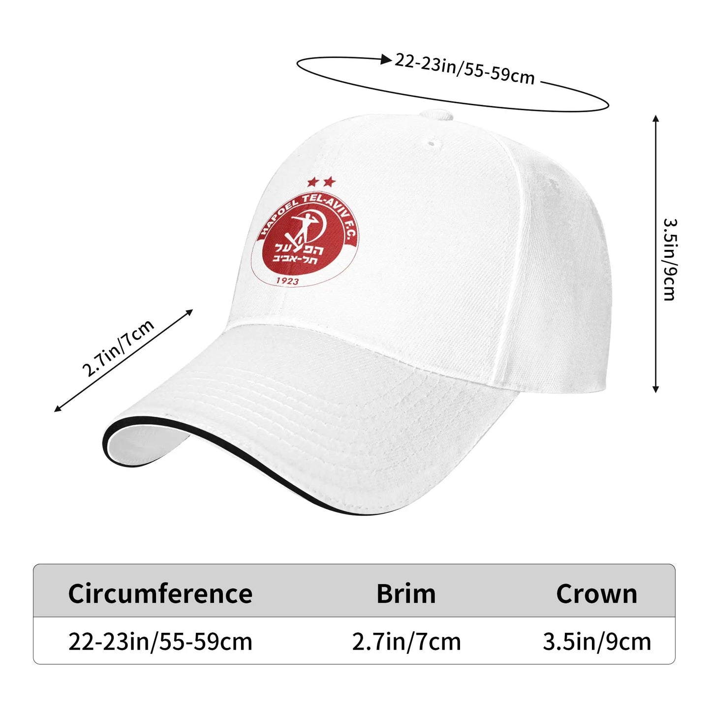 Hapoel Tel Aviv Sun Casual Trucker Baseball Cap