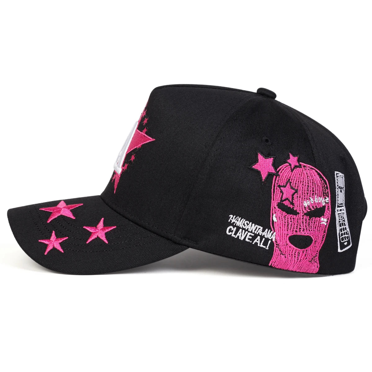 Unisex A Letter Pentagram Embroidered Baseball Cap