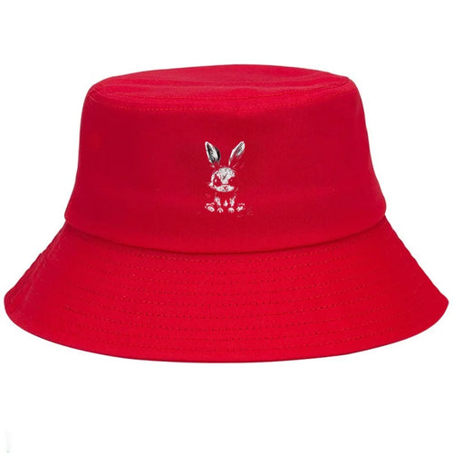 Graffiti Rabbit Cotton Bucket Hat