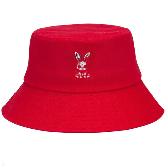 Graffiti Rabbit Cotton Bucket Hat