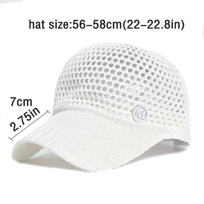 Unisex Hollow Design Mesh Baseball Cap