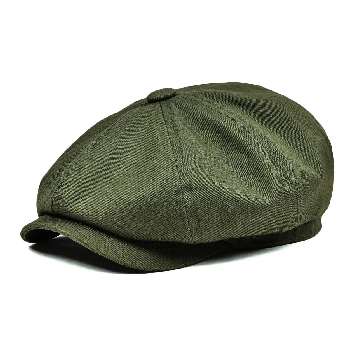 BOTVELA White Twill Cotton Newsboy Cap For Men Women Classic Cabbies Driver Apple Caps Gatsby Flat Hat Baker Boy Headpiece 003 Size 61cm