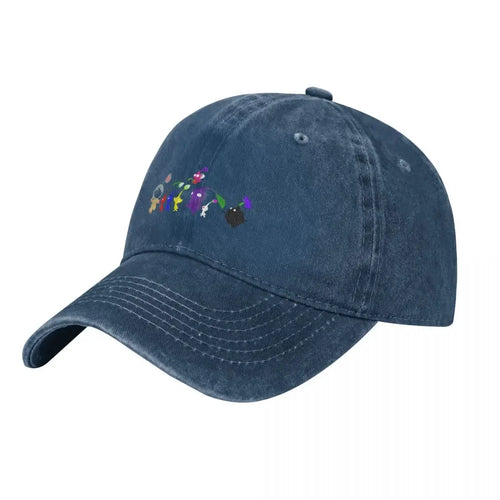 Pikmin Colorful Silhouettes Unisex Trucker Baseball Cap