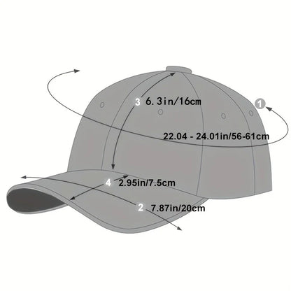 Unisex A Letter Printing Baseball Net Caps Hip Hop Cap