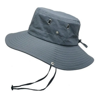 Breathable Wide Brim Outdoor Fishing Bucket Hat