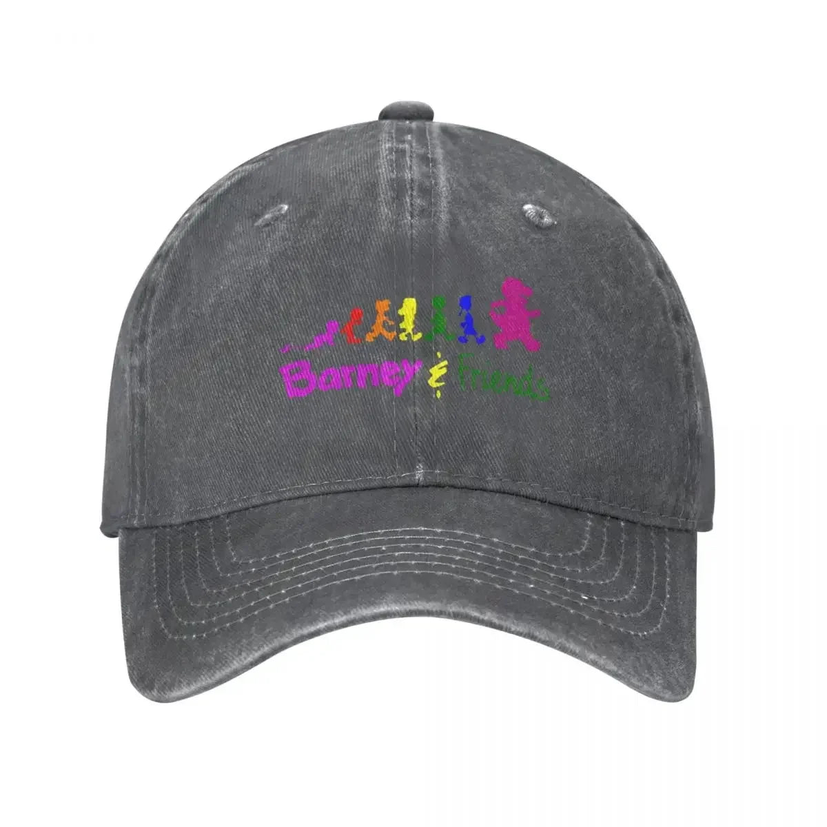 Barney Friends Classic Distressed Washed Baseball Cap
