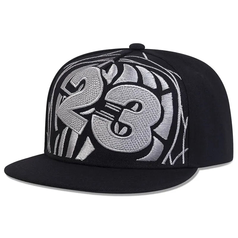 23 Basketball Embroidered Hip Hop Snapback Cap