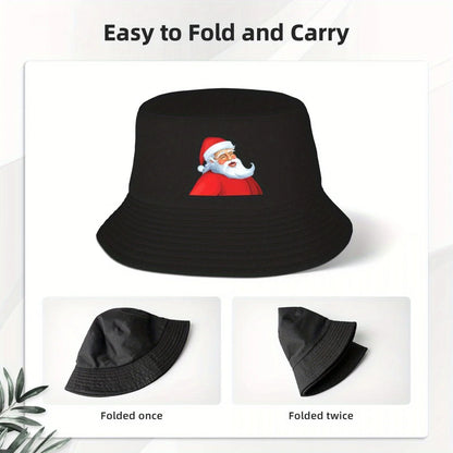 Santa Claus Christmas Theme Unisex Bucket Hat