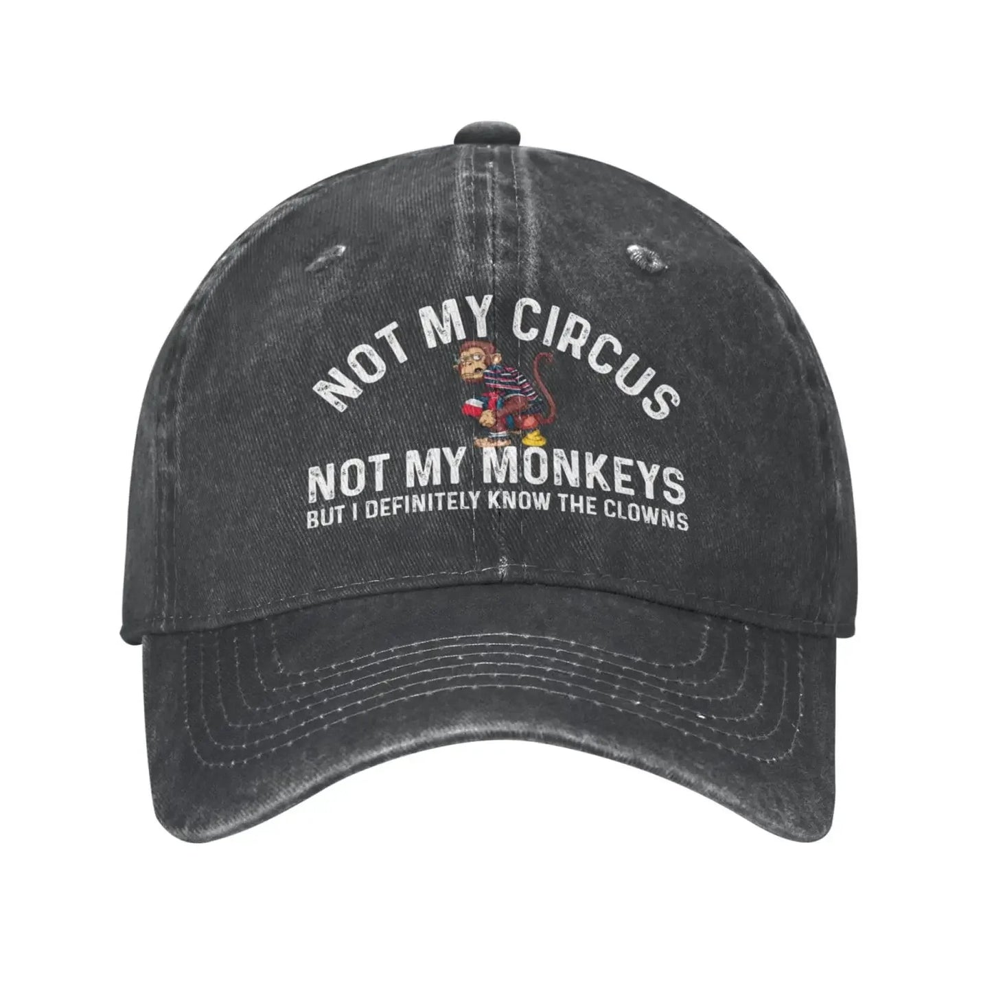 Funny Clown Quote Vintage Baseball Cap