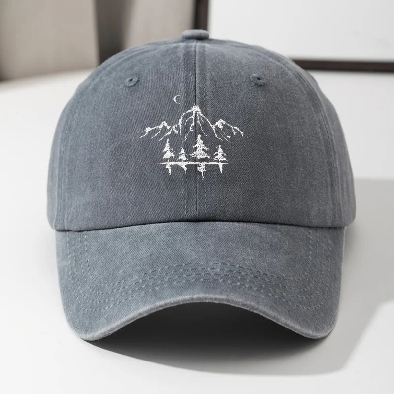 Mountain Moon Graphic Baseball Cap