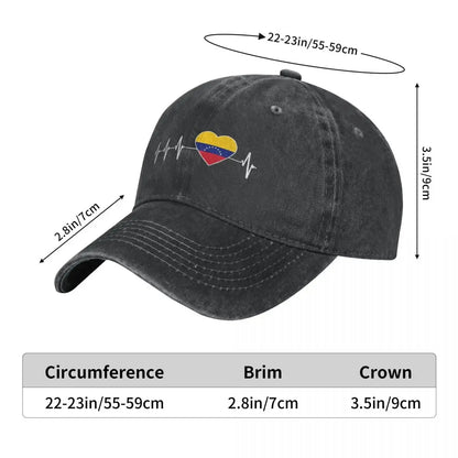 Venezuelan Heartbeat I Love Venezuela Baseball Cap