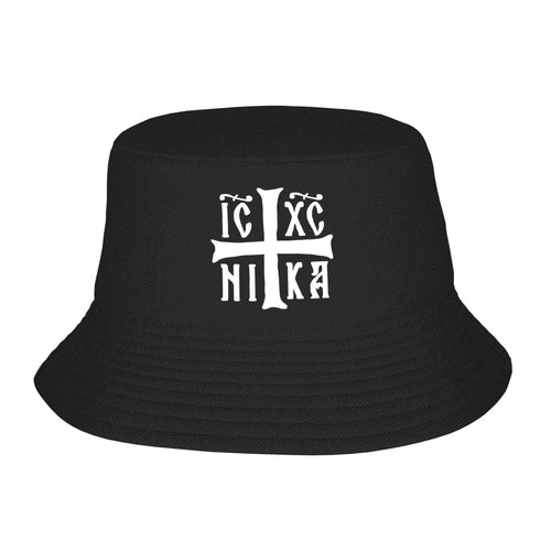 Christogram Ic Xc Nika Jesus Christ Is Orthodox Bucket Hat
