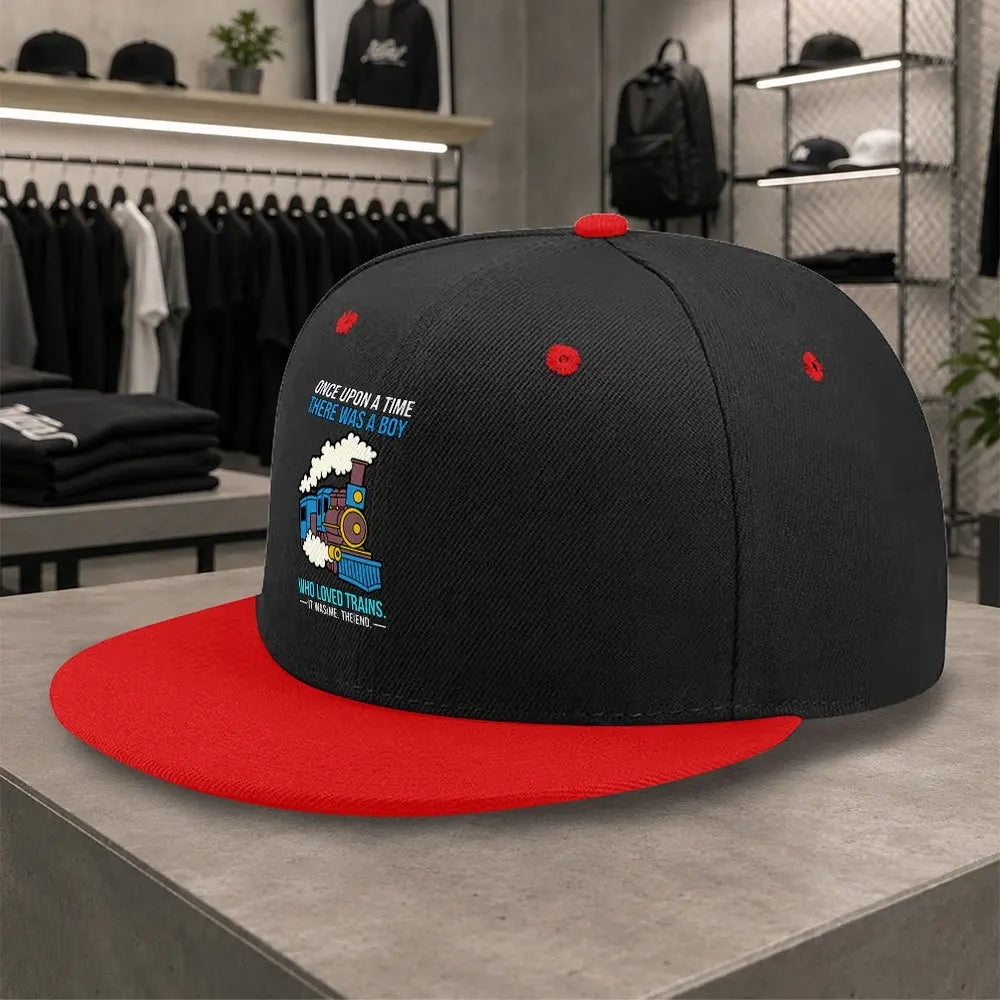 New Steam Train Pattern Unisex All Match Cap
