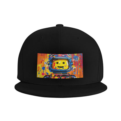 Colorful Space Man Cosmic Graphic Snapback Cap