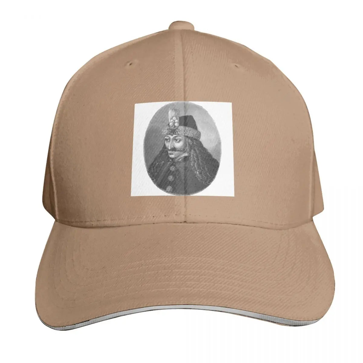 Vlad The Impaler Black And White Portrait Baseball Cap