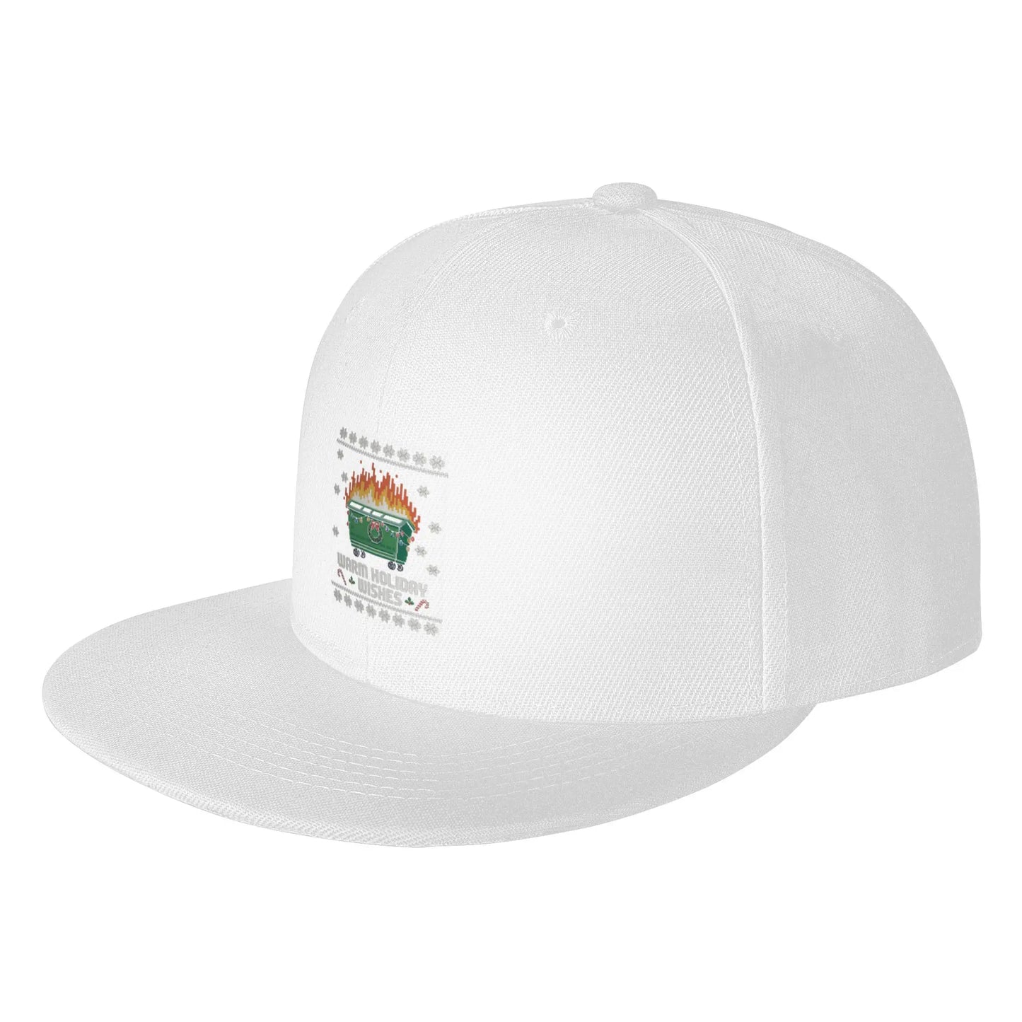 Warm Holiday Wishes Dumpster Fire Snapback Cap