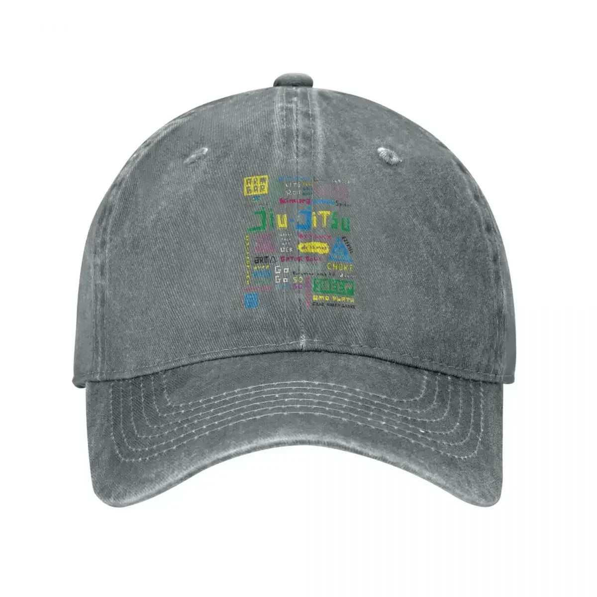 Jiu Jitsu BJJ Distressed Cotton Baseball Cap