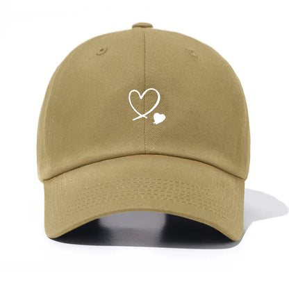 1 Piece Hearts Print Baseball Cap For Men And Women
