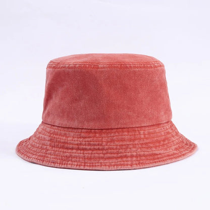 Fashion Summer Bucket Hat Hip Hop Washed Denim