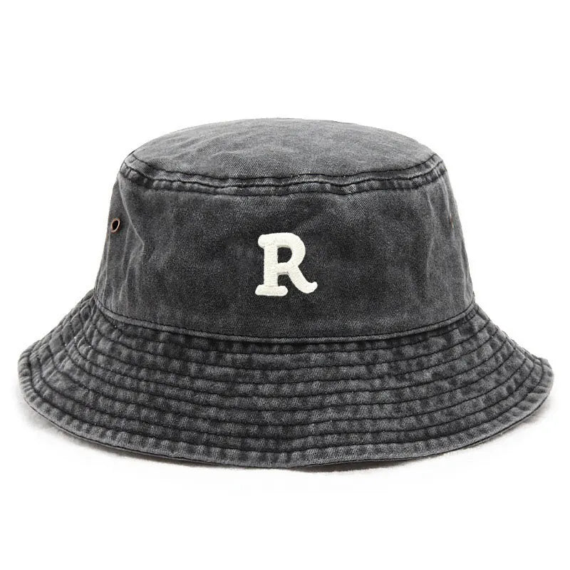Cotton Bucket Hats For Women Classic R Vintage Washed Fishing Hat