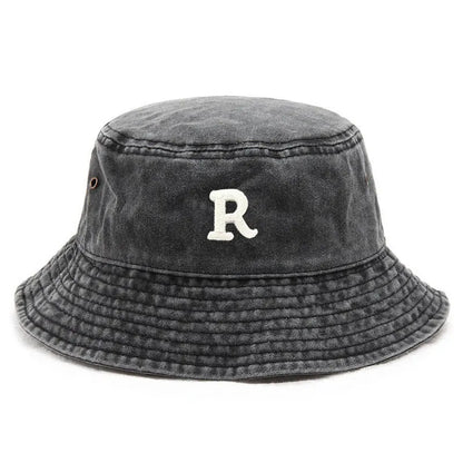 Cotton Bucket Hats For Women Classic R Vintage Washed Fishing Hat