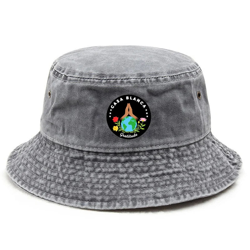 Custom Washed Cotton Bucket Hat Beach Vacation Style