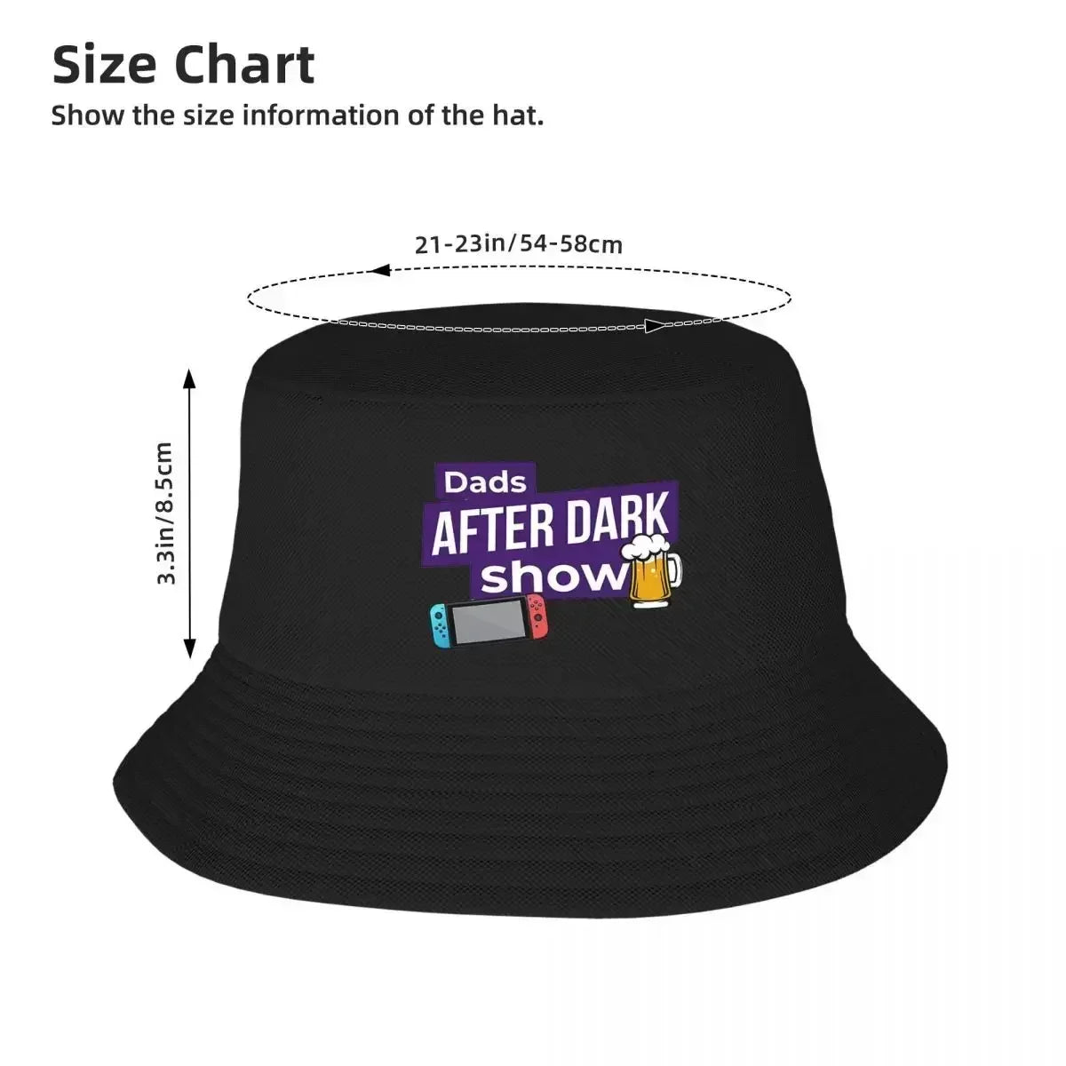 Dads After Dark Show Summer Beach Bucket Hat