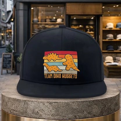 Team Dino Nuggets Retro Sunset Snapback Cap