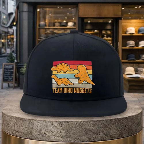 Team Dino Nuggets Retro Sunset Snapback Cap
