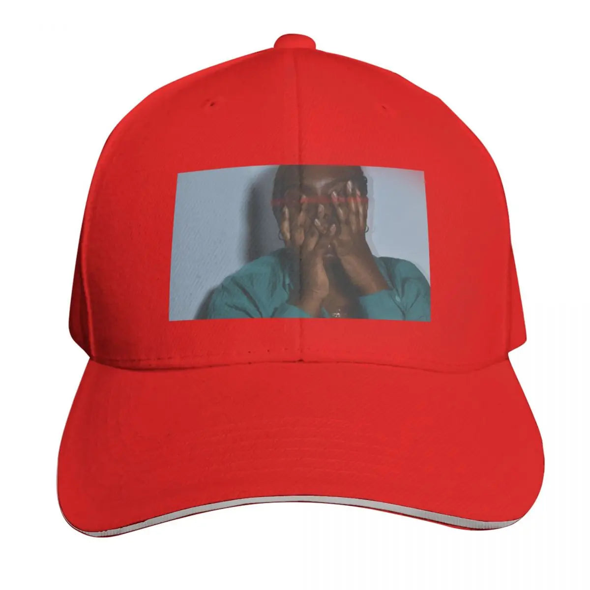 Beautiful Distorted Woman Low Profile Baseball Cap